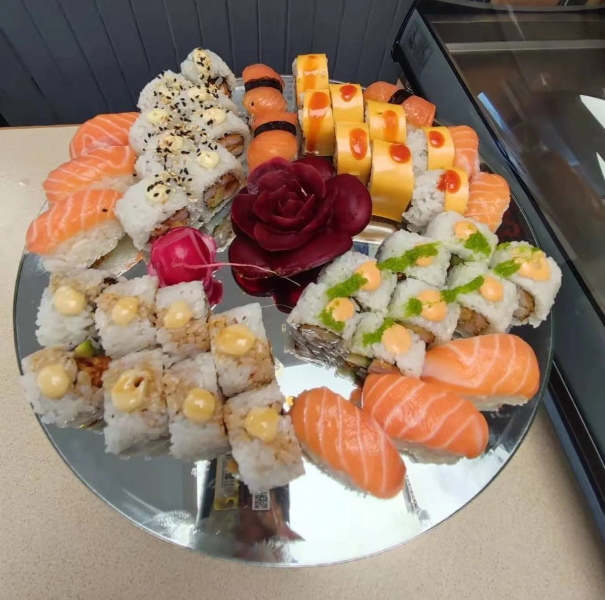 Sushi platter made at Big Fish